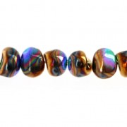 Cuentas de vidrio Tico Beads 5x7 mm Jet x25
