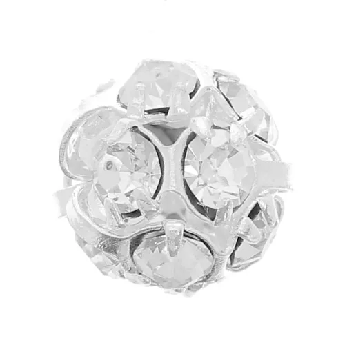 Bola Strass 6 mm plateada Crystal