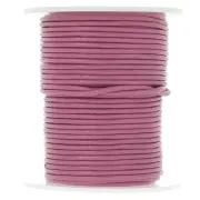 Cordon cuir 1,5 mm Rose x 25 m