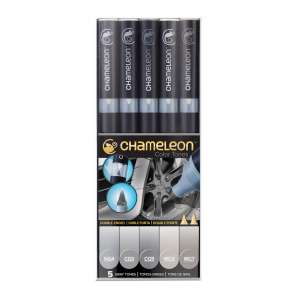 Surtido Gray Tones Set Chameleon - 5 rotuladores