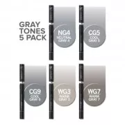 Surtido Gray Tones Set Chameleon - 5 rotuladores