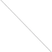 Cadena malla Forzada plana 1,2x1,7 mm de Plata 925 x 1m