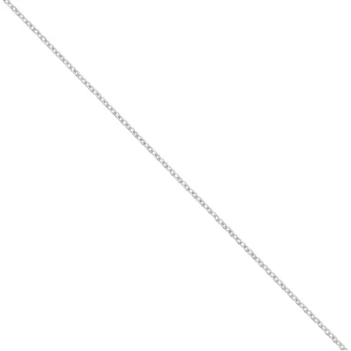 Cadena malla Forzada plana 1,2x1,7 mm de Plata 925 x 1m