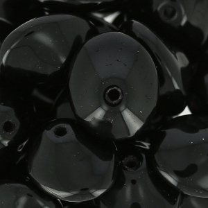 Cuentas de vidrio Ufo Beads 7x11 mm Jet x20