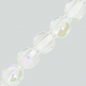 Cuentas de vidrio Dobble Beads 2 agujeros 8 mm Crystal AB x20