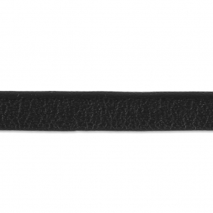 Cordón de cuero reconstituido doble 5 mm Negro x1m