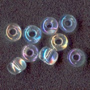 Cuentas de Rocalla Preciosa 5/0, 4,5 mm - Crystal AB, 20 g