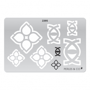 Placa rígida para arcillas poliméricas 152x100 mm motivos Flores y Ojos