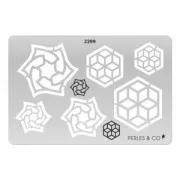 Placa rígida para arcillas poliméricas 152x100 mm motivos Rosetón