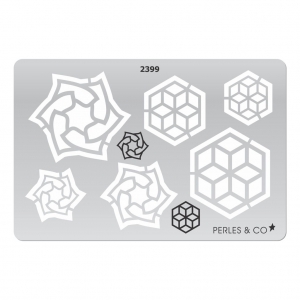 Placa rígida para arcillas poliméricas 152x100 mm motivos Rosetón