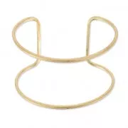 Pulsera grande hilo de latón bruto 46x160 mm a personalizar x1