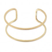 Pulsera grande hilo de latón bruto 28x160 mm a personalizar x1