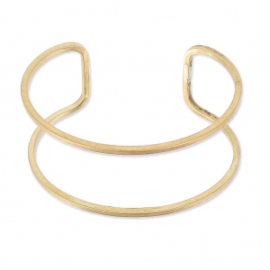 Pulsera grande hilo de latón bruto 28x160 mm a personalizar x1