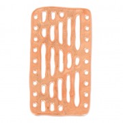 Entrepieza martillada 9 filas 21x37.5 mm dorado rose satinado x1|raw }}