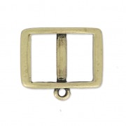 Entrepieza para cordón 10 mm collar choker 17.5 mm bronce x1