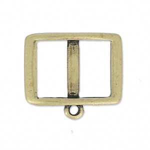 Entrepieza para cordón 10 mm collar choker 17.5 mm bronce x1