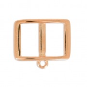 Entrepieza para cordón 10 mm collar choker 17.5 mm dorado rosa x1|raw }}