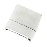 Cierre magnético 23.5 x 19.5 mm plateado antiguo x1