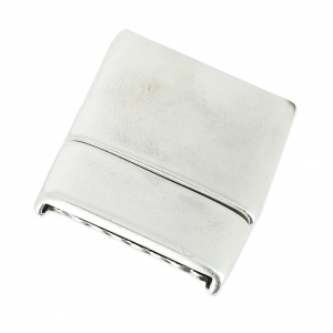 Cierre magnético 23.5 x 19.5 mm plateado antiguo x1