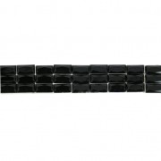 Cinta strass baguette 3 filas termoadhesiva 15 mm Jet x50cm|raw }}