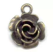 Dije Rosa bronce 16 mm x1