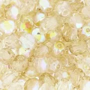 Cuentas facetadas 4 mm Crystal Lemon Rainbow x50