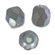 Cuentas facetadas 4 mm Crystal Graphite Rainbow x50|raw }}