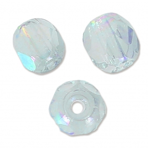 Cuentas facetadas 4 mm Crystal Blue Rainbow x50