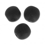 Cuentas redondas 6 mm Jet Mat x25|raw }}