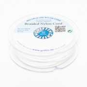 Hilo nylon trenzado europeo Griffin 0.5 mm White x25m
