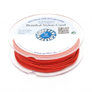 Hilo nylon trenzado europeo Griffin 0.5 mm Red x25m