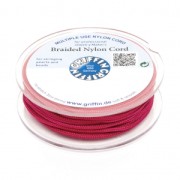 Hilo nylon trenzado europeo Griffin 0.5 mm Dark Red Fuchsia x25m