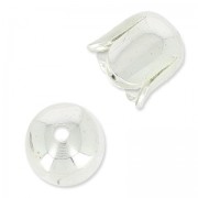 Casquilla tulipán 6 mm de Plata 925 x1
