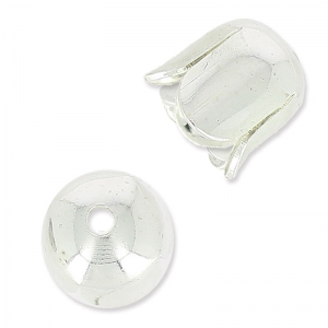 Casquilla tulipán 6 mm de Plata 925 x1