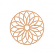 Entrepieza laser cut rosetón 24 mm dorado rosa x1|raw }}