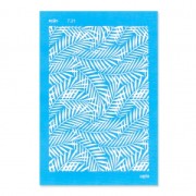 Silk Screen Moiko 74x105 mm - Motivo hoja jungle 7.21|raw }}