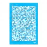 Silk Screen Moiko 74x105 mm - Motivo hoja jungle 7.21