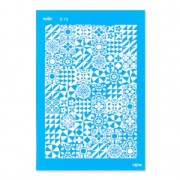 Silk Screen Moiko 74x105 mm - Motivo mandalas effet carreau ciment 6.13|raw }}