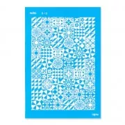 Silk Screen Moiko 74x105 mm - Motivo mandalas effet carreau ciment 6.13