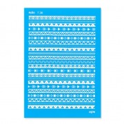 Silk Screen Moiko 74x105 mm - Motivo frisos triangles aztèques 7.36|raw }}