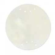 Entrepieza disco de nácar 8 agujeros 20 mm Natural