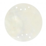 Entrepieza disco de nácar 8 agujeros 30 mm Natural|raw }}