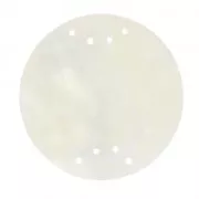 Entrepieza disco de nácar 8 agujeros 30 mm Natural