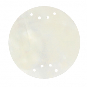 Entrepieza disco de nácar 8 agujeros 30 mm Natural