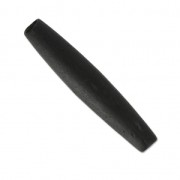 cuentas con forma de oliva hair pipe de hueso 36x6 mm Negro x5|raw }}