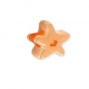 Cuenta pasador slider estrella para cordón 3 mm dorado rosa x1|raw }}