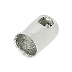 Terminales para cordón 2.5 mm rodiado x10