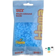 Cuentas Hama Beads MIDI 5 mm Azul Transparente (n°73) x1000|raw }}