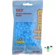 Cuentas Hama Beads MIDI 5 mm Azul Transparente (n°73) x1000
