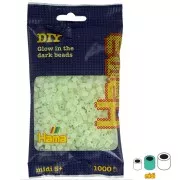 Cuentas Hama Beads MIDI 5 mm Verde Phosphorescent (n°55) x1000
